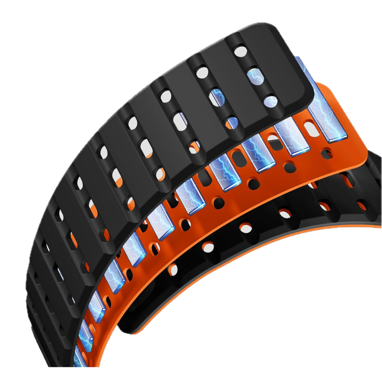 Apple Watch 42mm/44mm/45mm/Ultra 49mm Magnetarmband Kompatibel mit Apple Watch weiches, atmungsaktives Silikon-Sportarmband für die Apple Watch Ultra-Serie für Damen und Herren, Siliko armband