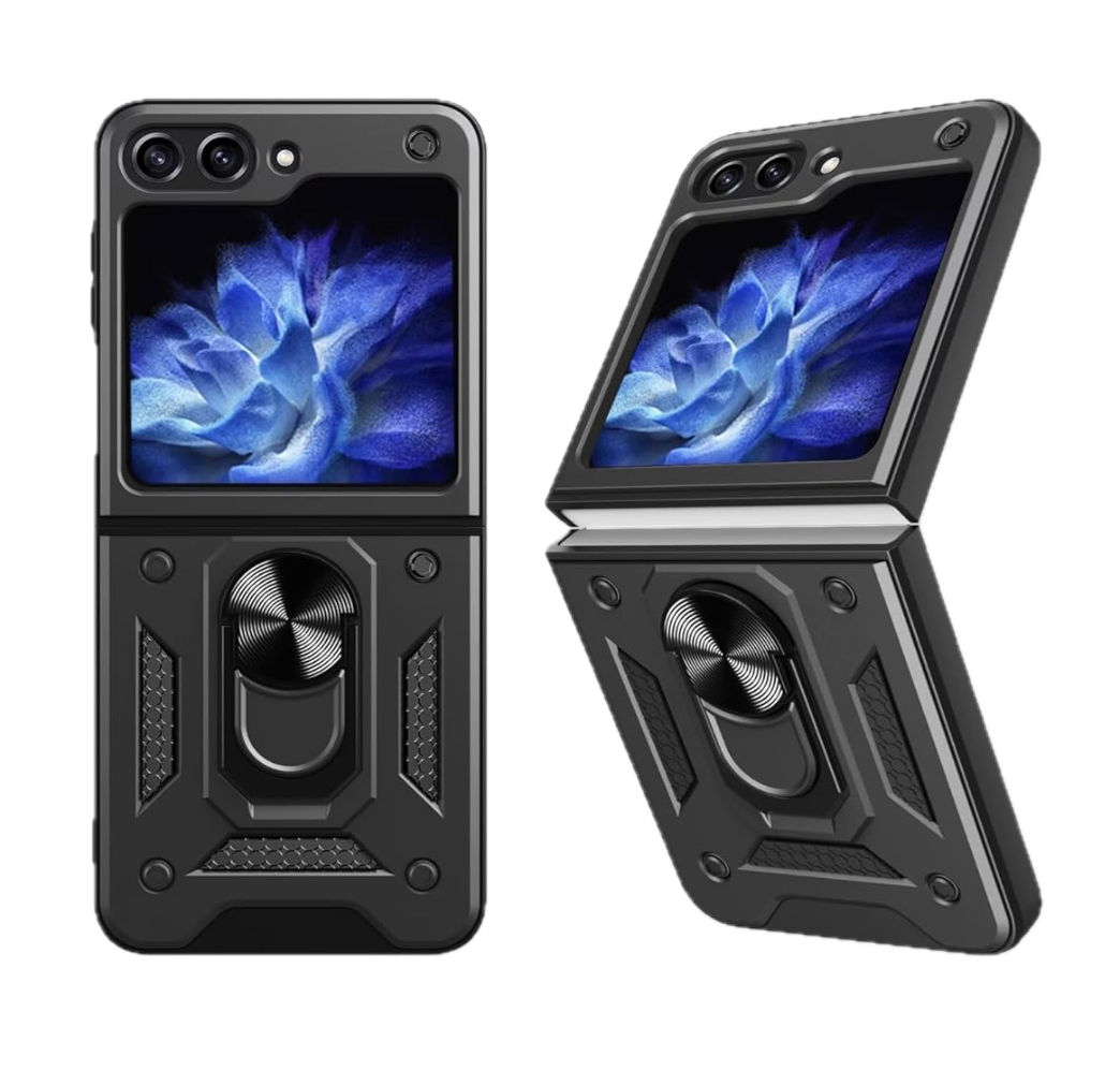 Samsung Z Flip 6 5G Handyhülle Schutzhülle ,Ring Ständer Abdeckung