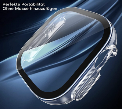 Apple Watch Ultra 49 mm / Ultra 2 / 3 ,Schutzhülle mit Displayschutz 2 in 1 Transparent