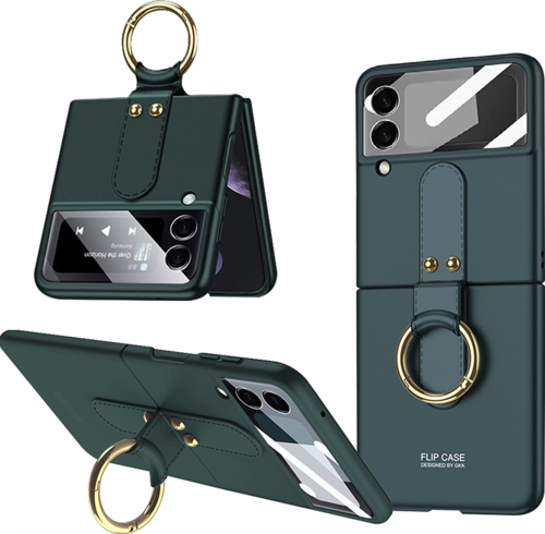 Samsung Galaxy Z Flip 3 5G Magnetische Scharnier Volle Schutz Abdeckung Kamera Glas