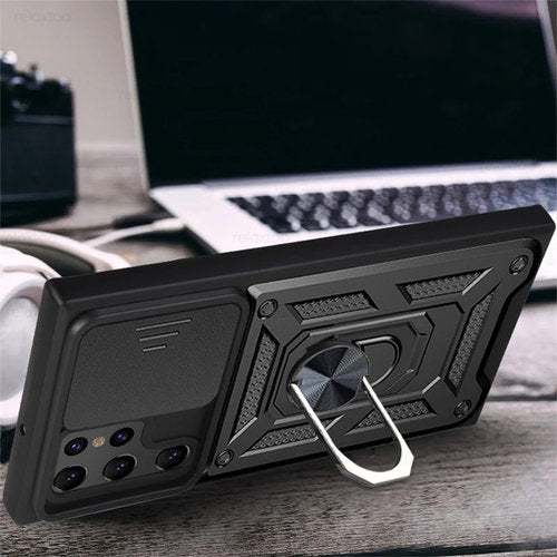 Schieben Sie die Hülle der Kameralinse für Samsung Galaxy S22 / S22 Plus & S22 Ultra