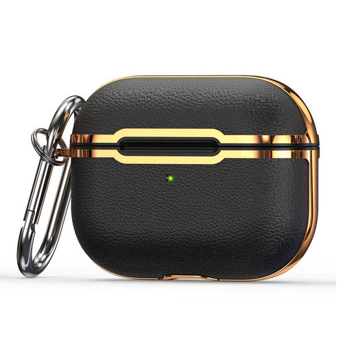 Luxus Ledertasche Hülle, Echt Leder Vintage Tasche Stossfeste Schutzhülle Slim Lightweight, AirPods