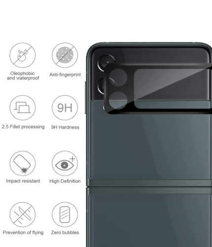 Samsung Galaxy Z Flip 4  5G, Anti-Scratch HD Clear 9H Härte Kameraobjektiv
