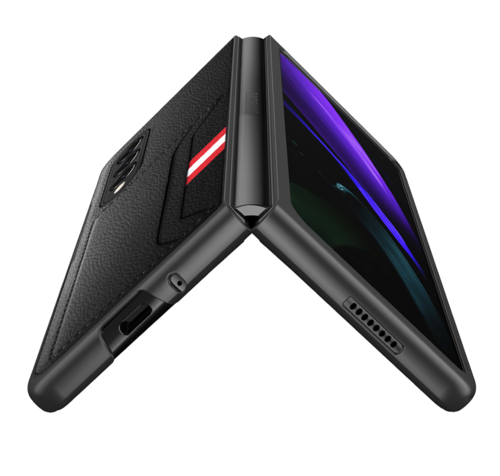 Samsung Galaxy Z Fold 4 mit Scharnieren  Anti-Scratch , Handyhülle mit Kartensteckplatz