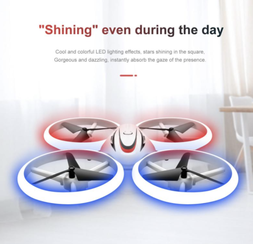 Drohne für Kinder Bunte LED-Leuchtende Nacht RC S123