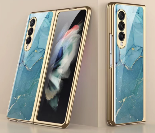 Samsung GALAXY Z Fold 3 Luxus stile Hüllen - Marmor design