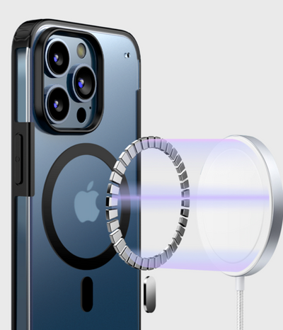 iPhone 14 / 14 Plus / 14 Pro & 14 Pro Max stossfester militärischer Standardschutz Matt - Schwarz