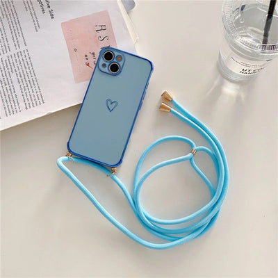 iPhone 13 Series  Handy kette Necklace Hülle mit Handy hülle für zum Umhängen 150cm