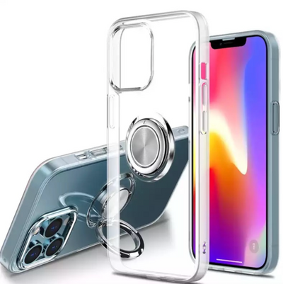 iPhone 14 / 14 Plus /14 Pro & 14 Pro max Magnetischer Kickstand Haltering Schutzhülle Transparent