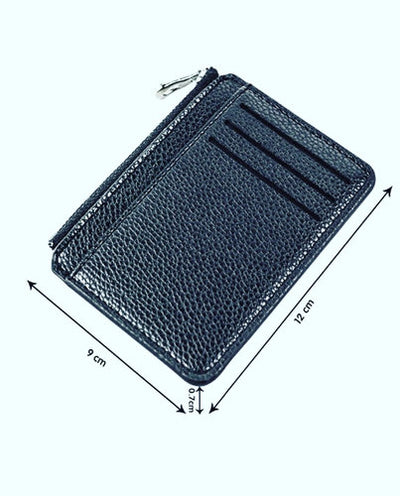 Schlank Brieftasche PU Leder Visiten karten Etui ( 6 Karten im Etui ) auch Bargeld und Münze.