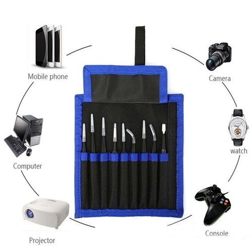 10 Stück Präzisionspinzette Sets Antistatische Pinzette ESD