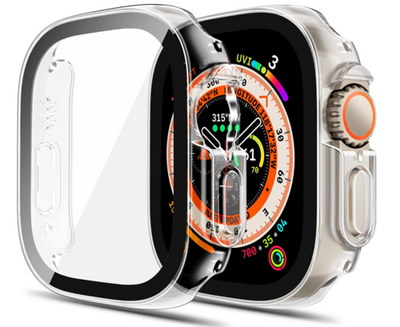 Apple Watch Ultra 49 mm / Ultra 2 / 3 ,Schutzhülle mit Displayschutz 2 in 1 Transparent
