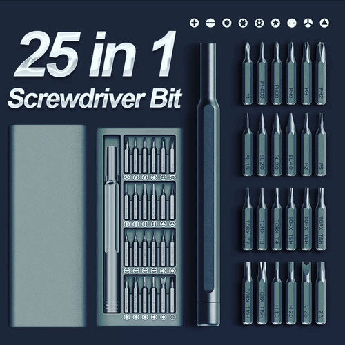 Schraubendreher-Kit 24 Präzisions-Magnet-Bits DIY