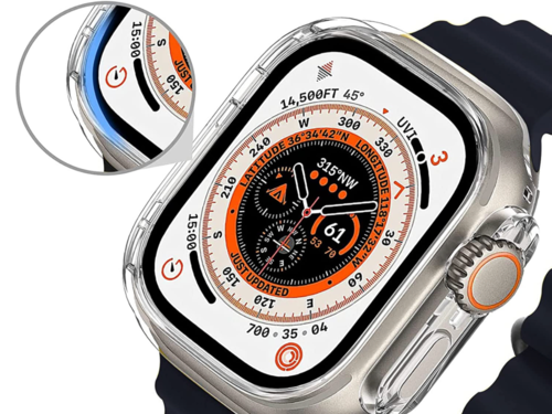 Apple Watch Ultra 1 / 2 / 3 - 49 mm Schutzhülle Ultra Thin TPU mit Displayschutz