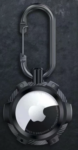 Schutzhülle für AirTag TPU  wie eine Uhren hülle, kratzfest, verlorene Schutzhülle - Schwarz