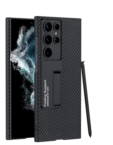 Samsung Galaxy S23 / S23 + / S23 Ultra 5G Schlanke und leichte Aramid Carbon Optik hülle