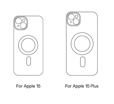iPhone 15 / 15 Plus / 15 Pro & 15 Pro Max Magsafe Silikon Hülle mit KameraSchutz Transparent Schutzhülle
