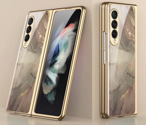 Samsung GALAXY Z Fold 3 Luxus stile Hüllen - Marmor design