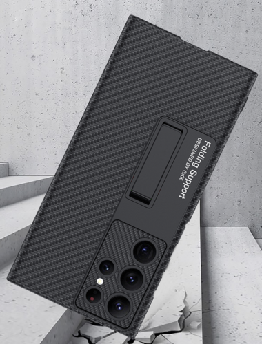 Samsung Galaxy S23 / S23 + / S23 Ultra 5G Schlanke und leichte Aramid Carbon Optik hülle