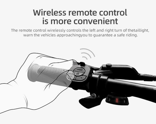 Velo Licht Fahrrad Bremslicht Blitz Rücklicht Hinten Drehen Fahrrad Drahtlose Fernbedienung Drehen