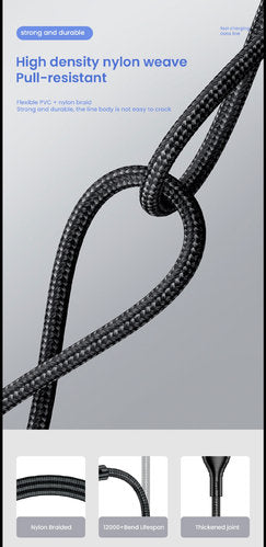 4 in 1 USB Kabel 3A USB C zu Beleuchtungskabel für iPhone 13, 12, 11 Pro schnelles Ladekabel