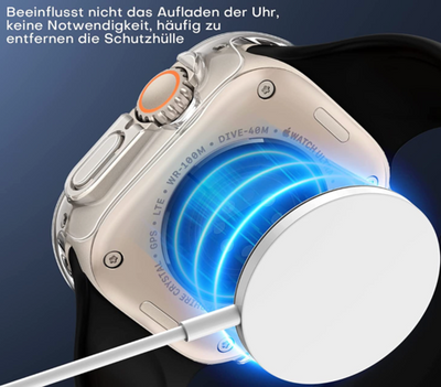 Apple Watch Ultra 49 mm / Ultra 2 / 3 ,Schutzhülle mit Displayschutz 2 in 1 Transparent