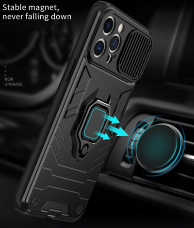 iPhone 13 Mini / 13 Pro / 13 Pro max, coque de téléphone portable avec support d'anneau à 360 degrés en TPU souple