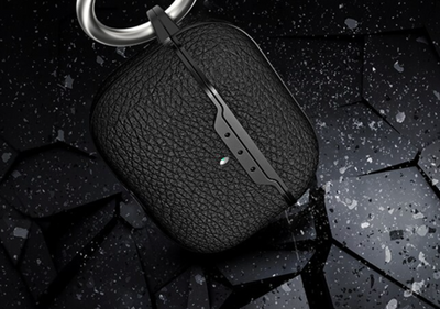 AirPods Pro 2 Gen  Schutzhülle aus Leder - Komplette Abdeckung mit hochwertigem Vollleder