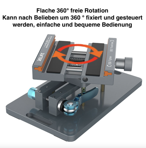 RL-601S Werkzeug zum Entfernen der hinteren Glasabdeckung des Mobiltelefons 360° drehbare