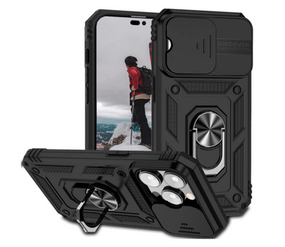 iPhone14 / 14 Plus / 14 Pro &amp; 14 Pro Max Étui de caméra avec caméra rotative à 360°