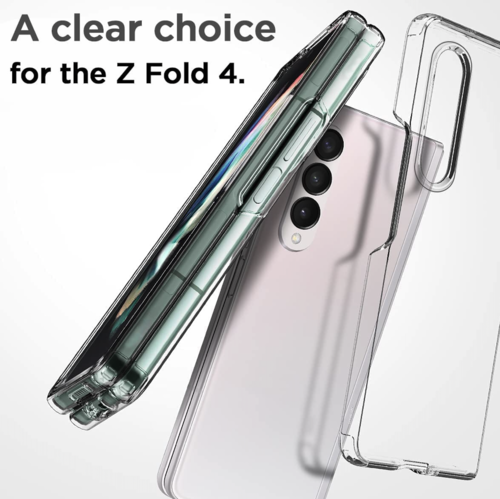 Samsung Galaxy Z Fold 4 Case Clear, [Anti-Gelb] Ultradünne Slim Fit Transparent Hard PC Schutzhülle