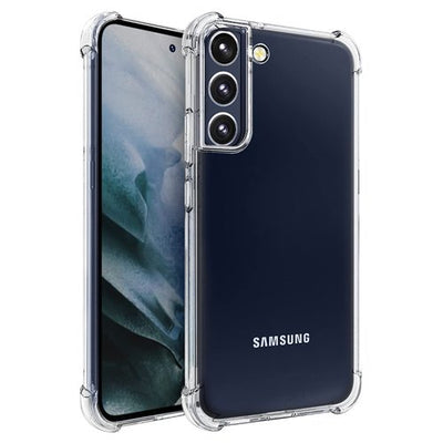 Samsung Galaxy S22 Modell Hülle Case, Transparent Harte Rückseite , Weiche TPU-Kanten Handy hülle