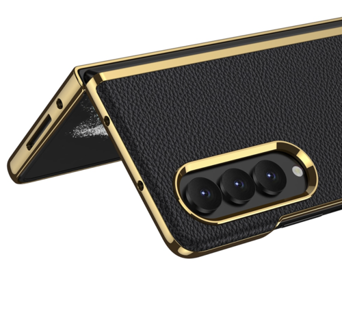 Z Fold 4 5G Ledertasche für Telefonabdeckung, Überzugsrahmen, harte Rückseite