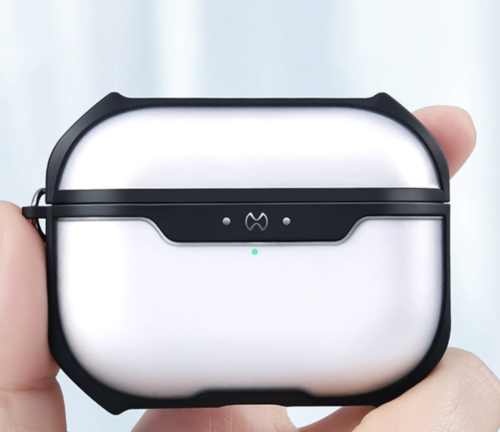 XUNDD Schutzhülle für AirPods 3rd Gen / AirPods Pro 2021 mit Karabiner, matt, Transparent