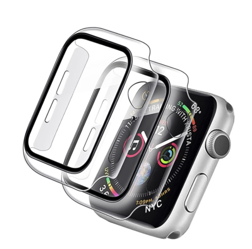 Apple Watch 7 / 8 / 9 41mm / 45mm mit Panzerglas Displayschutz, Vollständige Abdeckung hülle