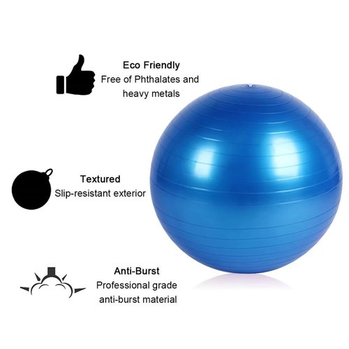 Gymnastikball Fitnessball Sitzball Sportball Anti-Burst55cm/65cm/75cm mit Pumpen-Set