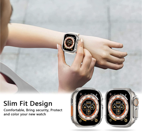 Apple Watch Ultra 1 / 2 / 3 - 49 mm Schutzhülle Ultra Thin TPU mit Displayschutz