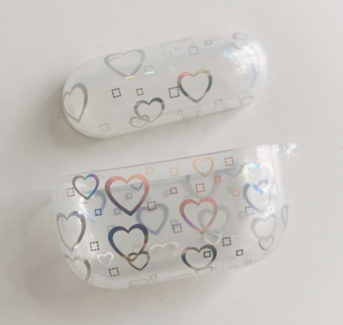 Laser Liebe Herz Soft Clear Fall Für AirPods 3 Gen , AirPods Pro Wireless Bluetooth Kopfhörer Hülle