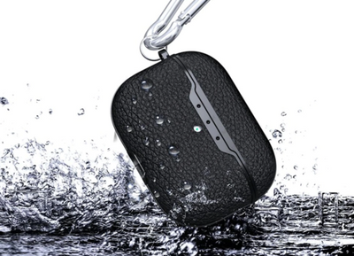 AirPods Pro 2 Gen  Schutzhülle aus Leder - Komplette Abdeckung mit hochwertigem Vollleder