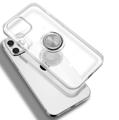 iPhone 14 / 14 Plus /14 Pro & 14 Pro max Magnetischer Kickstand Haltering Schutzhülle Transparent